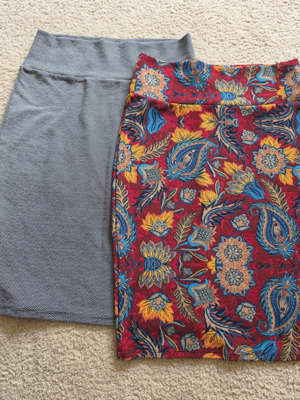 Lularoe 2 Pack Cassie Pencil Skirts Medium